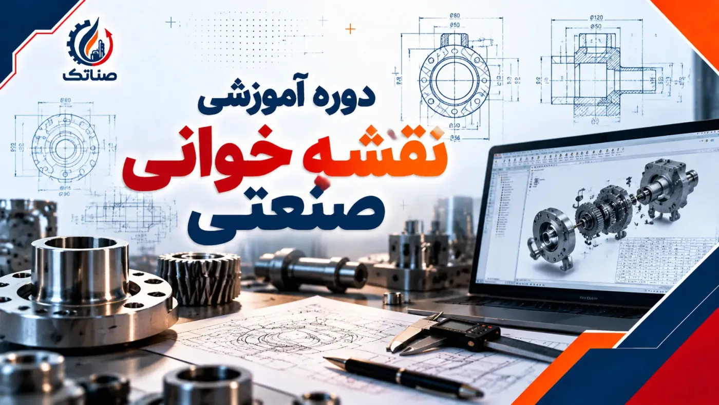 آموزش نقشه‌خوانی صنعتی | قطعات مکانیکی